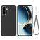 Mobigear Rubber Touch Coque Samsung Galaxy A37 Coque arrière en Silicone - Noir