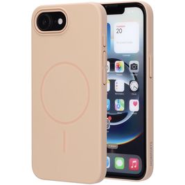 Mobiparts Slim Line Coque iPhone 16e MagSafe Coque arrière Rigide - Dune Sand