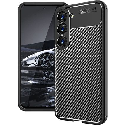 Mobigear Racing Samsung Galaxy S23 Plus TPU souple Coque arrière - Noir