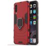 Mobigear Armor Ring Coque Samsung Galaxy A50 Coque arrière Rigide Anti-Chocs avec Anneau-Support - Rouge