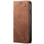 Mobigear Denim Slim Housse Realme X50 Etui Porte-Monnaie - Marron