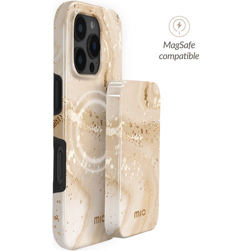 MIO - Batterie externe 5.000 mAh 15W - Compatible MagSafe - Gold Marble