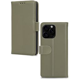 Mobilize Premium Gelly Housse iPhone 16 Pro Etui Porte-Monnaie - Vert