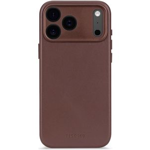 Decoded Coque iPhone 17 Pro Max Coque arrière en Cuir Véritable Anti-Chocs - Chocolate Brown