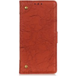 Mobigear Ranch Samsung Galaxy A21 Étui Portefeuille - Marron