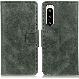 Mobigear Classy Housse Sony Xperia 5 IV Etui Porte-Monnaie - Vert