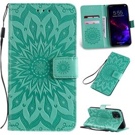 Mobigear Sunflower Housse iPhone 11 Etui Porte-Monnaie - Turquoise