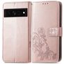 Mobigear Clover Housse Google Pixel 7 Etui Porte-Monnaie - Rose doré