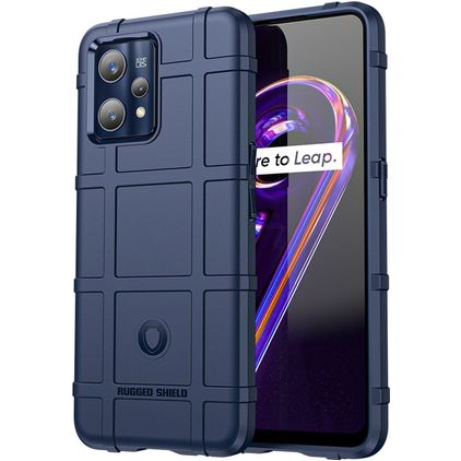 Mobigear Rugged Shield Coque Realme 9 Pro Plus Coque arrière en TPU Souple Anti-Chocs - Bleu