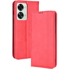 Mobigear Sensation Housse OnePlus Nord 2T 5G Etui Porte-Monnaie - Rouge