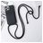 Mobigear Lanyard Card iPhone 15 Pro Coque avec cordon en Silicone et Porte-Cartes - Noir