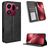 Mobigear Sensation Housse OPPO Find X9 Pro Etui Porte-Monnaie - Noir