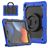 Mobigear RingGuard Coque iPad 9 (2021) Coque arrière en Plastique rigide,Silicone + Support Amovible - Bleu