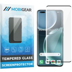 Mobigear Premium HONOR Magic 4 Pro Verre trempé Protection d'écran - Compatible Coque - Noir