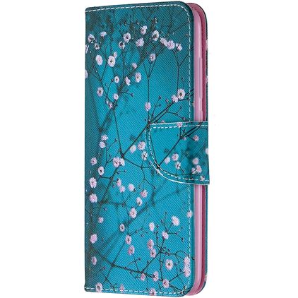 Mobigear Design Housse Xiaomi Redmi Note 9 Etui Porte-Monnaie - Fleurs d'amande