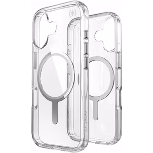 Speck Presidio Perfect Clear Coque Transparente iPhone 17 MagSafe Coque arrière Rigide Anti-Chocs - Transparent