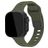 Mobilize Sports Bracelet Silicone Apple Watch Fermeture à clou et passant - 49/46/45/44 mm - Vert