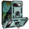 Mobigear Armor Ring Google Pixel 9 Plastique rigide Coque arrière Antichoc avec bague de maintien - Vert