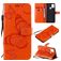 Mobigear Butterfly Housse Samsung Galaxy A21s Etui Porte-Monnaie - Orange