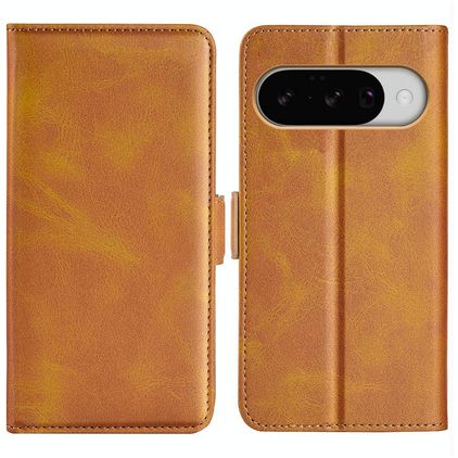 Mobigear Slim Magnet Housse Google Pixel 10 Etui Porte-Monnaie - Cognac