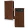 Mobilize Wallet Housse iPhone Air Etui en Cuir Véritable Porte-Monnaie - Marron