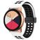 Mobigear Sport Plus Mag Bracelet Silicone pour Smartwatch Fermeture magnétique - 22 mm - Noir / Blanc