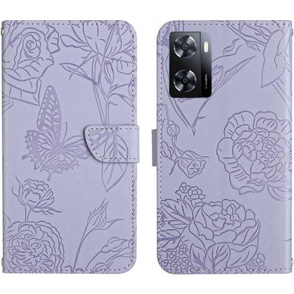 Mobigear Butterfly Housse Realme Narzo 50 5G Etui Porte-Monnaie - Violet