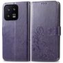 Mobigear Clover Housse Xiaomi 13 Etui Porte-Monnaie - Violet