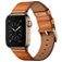 Mobigear Firenze Bracelet Cuir pour Apple Watch Fermeture boucle ardillon - 42/41/40/38 mm - Marron