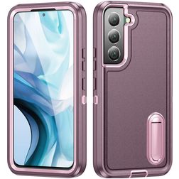 Mobigear Rugged Stand Coque Samsung Galaxy S23 Plus Coque arrière Rigide Anti-Chocs avec Support Amovible - Violet