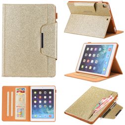 Mobigear Luxury Coque iPad 7 (2019) Etui + Porte-crayon - Or