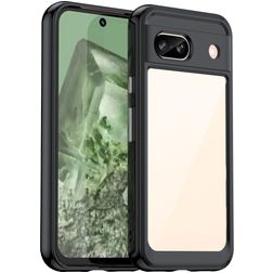 Mobigear Crystal Coque Google Pixel 8a Coque arrière Rigide - Noir
