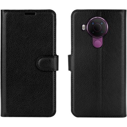 Mobigear Classic Housse Nokia 5.4 Etui Porte-Monnaie - Noir