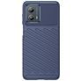 Mobigear Groove Coque Motorola Moto G53 5G Coque arrière en TPU Souple - Bleu