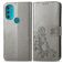 Mobigear Clover Motorola Moto G71 5G Étui Portefeuille - Gris