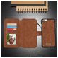 Caseme 007 Housse iPhone 6s Etui avec Coque Détachable Porte-Monnaie - Marron