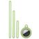 Mobigear Lanyard Coque Silicone souple pour Apple AirTag - Vert citron
