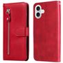 Mobigear Zipper Housse iPhone 17 Etui Porte-Monnaie - Rouge
