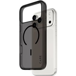 CARE by PanzerGlass Smokey iPhone 17 Pro Max MagSafe Plastique rigide Coque arrière - Smokey Black