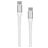 Mobiparts Woven Cable Câble USB-C vers USB-C 1,5 mètres - Blanc
