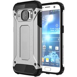 Mobigear Outdoor Coque Samsung Galaxy S7 Coque arrière Rigide Anti-Chocs - Argent