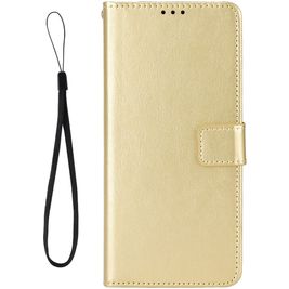 Mobigear Wallet Housse TCL 30 Plus Etui Porte-Monnaie - Or