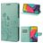 Mobigear Flowers Housse Samsung Galaxy M53 Etui Porte-Monnaie - Vert