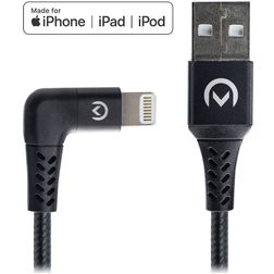 Mobilize Strong Nylon 90 - Câble USB-A vers Apple Lightning MFI 1.5 mètres - Noir