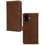 Mobilize Wallet iPhone 16 Cuir véritable Étui Portefeuille - Marron
