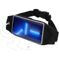 Mobiparts Comfort Fit Belt Brassard Téléphone iPhone 13 Pro Max Ceinture Coque de Sport en Neoprène - Noir