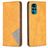 Mobigear Rhombus Slim Housse Motorola Moto G200 5G Etui - Cognac