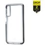 Mobilize Shatterproof Coque Samsung Galaxy A7 (2018) Coque arrière Rigide Anti-Chocs - Transparent / Noir