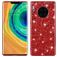 Mobigear Glitter Coque Huawei Mate 30 Pro Coque arrière Rigide - Rouge
