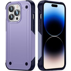 Mobigear Slim Armor Coque iPhone 14 Pro Max Coque arrière Rigide Anti-Chocs - Violet
